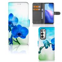 OPPO Find X3 Neo 5G Hoesje Orchidee Blauw - Cadeau voor je Moeder