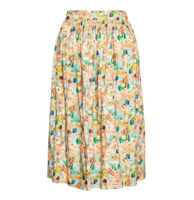 Queen Kerosin Pins Wrap Swing Skirt-XL