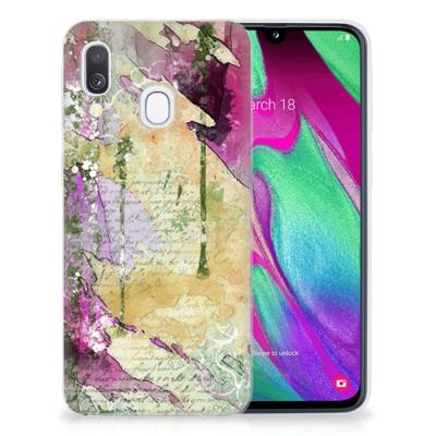 Smartphone hoesje Samsung Galaxy A40 Letter Painting Smartphone hoesje Samsung Galaxy A40 Letter Painting