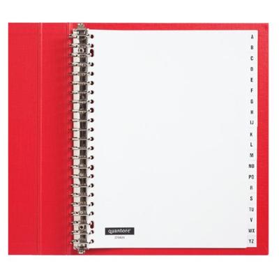 Tabbladen Quantore 23-gaats 20-delig met alfabet wit PP