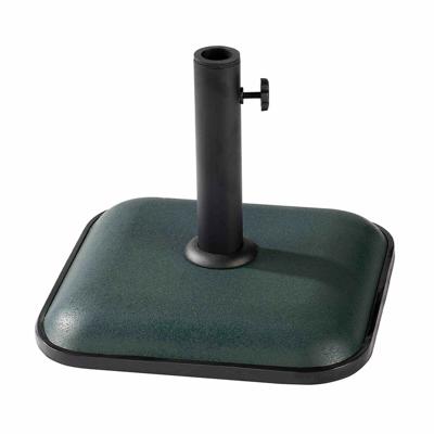 Marbueno Basis Parasol Vierkant Cement 35X35X5,2 cm 11KG Groen Tuin, Zwembad, Terras