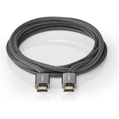 High Speed HDMI-kabel met Ethernet | HDMI-HDMI | Gun Metal Grey | 1m |