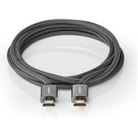 High Speed HDMI-kabel met Ethernet | HDMI-HDMI | Gun Metal Grey | 1m |