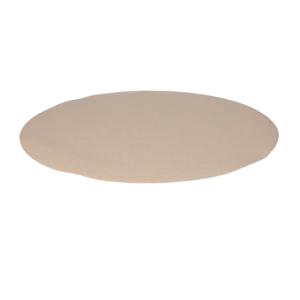 Wicotex Placemats Uni - taupe - rond 38 cm - anti slip laag - Teflon coating toplaag