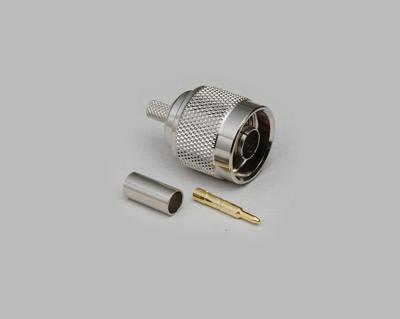 BKL Electronic 0404002 0404002 N-connector Stekker, recht 50 Ω 1 stuk(s)