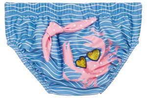 Playshoes zwemluier Krab Blauw Roze Maat