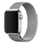 Milanese RVS bandje - Zilver - Geschikt voor Apple Watch 42mm / 44mm / 45mm / 49mm