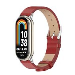 PU leren bandje - Rood - Xiaomi Smart band 8