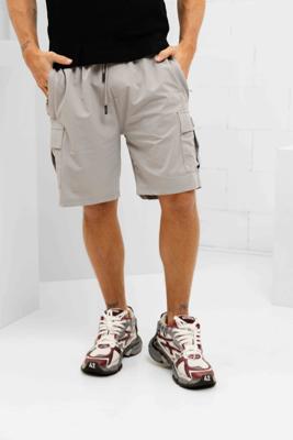 Malelions Capri Cargo Korte Broek Heren Grijs - Maat XL - Kleur: Grijs | Soccerfanshop