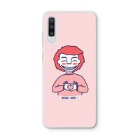 Hartje: Samsung Galaxy A70 Transparant Hoesje