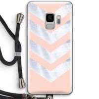 Marmeren pijlen: Samsung Galaxy S9 Transparant Hoesje met koord
