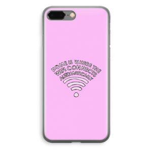 Home Is Where The Wifi Is: iPhone 8 Plus Transparant Hoesje