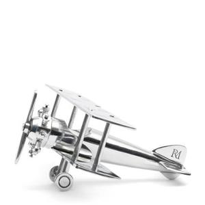 Riviera Maison - RM Monogram Airplane Statue - Zilver