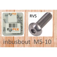 Bofix Inbusbout M5x10 RVS bolkop (25st) - thumbnail