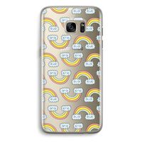 Regenboog: Samsung Galaxy S7 Edge Transparant Hoesje