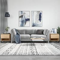 Salontafels 2 st 50x46x50 cm bewerkt hout sonoma eikenkleurig