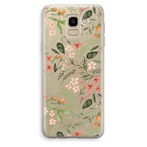 Sweet little flowers: Samsung Galaxy J6 (2018) Transparant Hoesje