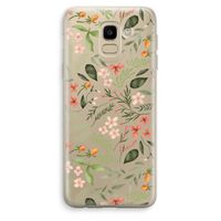 Sweet little flowers: Samsung Galaxy J6 (2018) Transparant Hoesje
