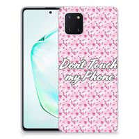Samsung Galaxy Note 10 Lite Silicone-hoesje Flowers Pink DTMP - thumbnail