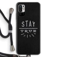 Stay true: Xiaomi Redmi Note 10 5G Transparant Hoesje met koord