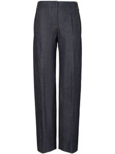 Tory Burch jean Selvedge coupe droite - Bleu