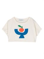 Bobo Choses t-shirt crop Tomato Plate - Tons neutres - thumbnail