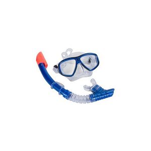 Pro snorkelset blauw voor volwassenen