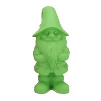 Tuinkabouter beeldje Dutch Gnome - neon groen - 25 cm - decoratieve tuinbeeldjes