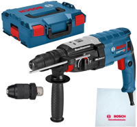 Bosch Blauw gbh 2-28 f combihamer sds-plus + snelspanboorkop in l-boxx - 0611267601