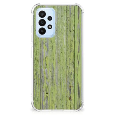 Samsung Galaxy A23 Stevig Telefoonhoesje Green Wood Samsung Galaxy A23 Stevig Telefoonhoesje Green Wood