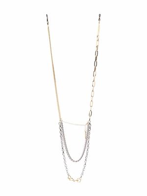Frame Chain chaînette superposée bicolore - Argent