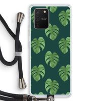 Monstera leaves: Samsung Galaxy S10 Lite Transparant Hoesje met koord