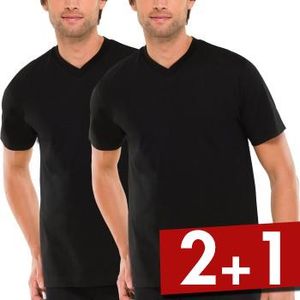 Schiesser 2 stuks Essentials American T-shirts V-neck