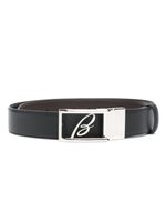 Brioni ceinture réversible à boucle logo - Noir - thumbnail