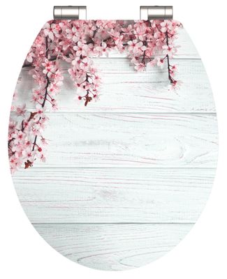 Schutte MDF High Gloss WC-bril FLOWERS AND WOOD met soft-close
 80549