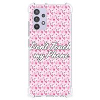 Samsung Galaxy A32 4G | A32 5G Enterprise Editie Anti Shock Case Flowers Pink DTMP - thumbnail