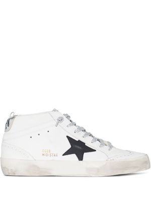 Golden Goose baskets lacées à patch étoile - Blanc