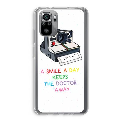 Smile: Xiaomi Redmi Note 10S Transparant Hoesje