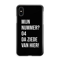 Da ziede van hier - Zwart: iPhone XS Max Volledig Geprint Hoesje