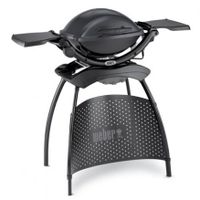 Weber q 1400 dark grey met standaard - thumbnail