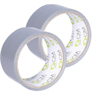 Duct tape - grijs - 2x rol - 48mm x 10m - binnen/buiten