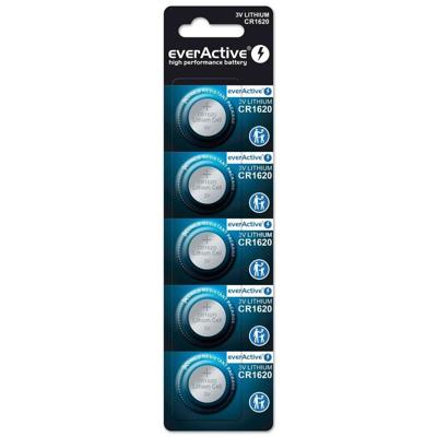 Mini everActive CR1620 lithiumbatterij blister van 5 stuks