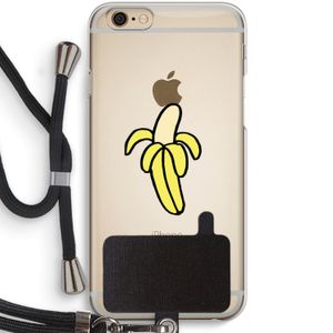 Banana: iPhone 6 / 6S Transparant Hoesje met koord