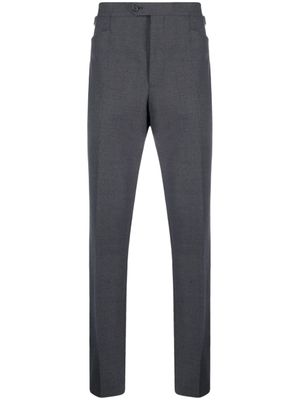 FURSAC pantalon en laine vierge à coupe droite - Gris