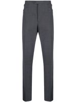 FURSAC pantalon en laine vierge à coupe droite - Gris