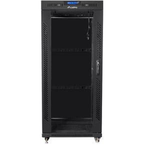 Lanberg FF01-8822-12BL rack 22U Vrijstaande rek Zwart