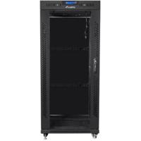 Lanberg FF01-8822-12BL rack 22U Vrijstaande rek Zwart
