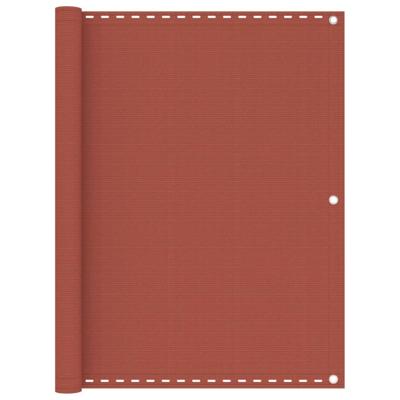 VidaXL Balkonscherm 120x600 cm hdpe terracottakleurig