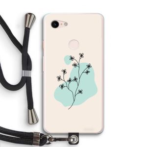 Love your petals: Pixel 3 XL Transparant Hoesje met koord