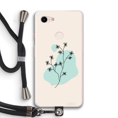 Love your petals: Pixel 3 XL Transparant Hoesje met koord